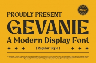 GEVANIE Font Font Download