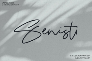 Senisti Signature Font Download