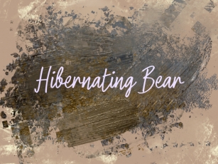 H Hibernating Bear Font Download