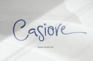 Casiore Stylish Script Font Font Download