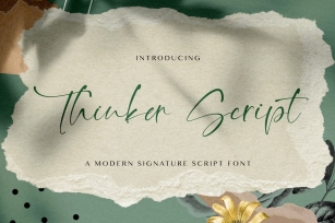 Thinker Script - Signature Font Font Download