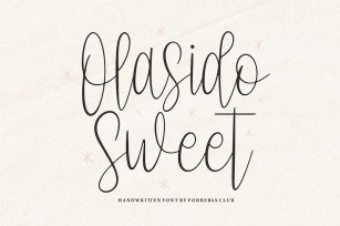 Olasido Sweet Font Download