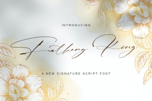 Fathony King - Signature Font Font Download