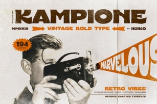 Kampione - Vintage Bold Type Font Download