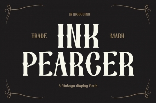 Ink Pearcer - Elegant Vintage Font Font Download