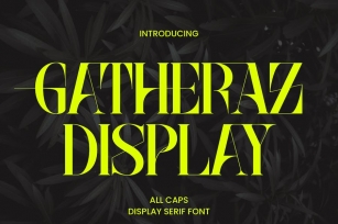 Gatheraz Stylish Display Font Download