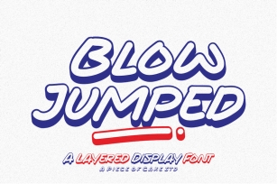 Blow Jumped - A Display Font Font Download