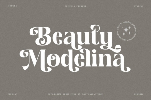 Beauty Modelina - A Modern Stylish Serif Font Download