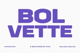 Bolvette Sans Font Font Download