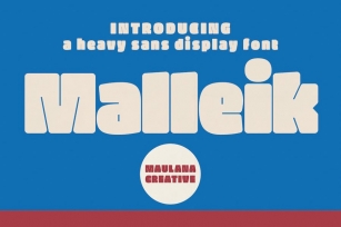 Malleik Heavy Sans Display Font Font Download