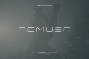 Romusa - Futuristic Font Font Download
