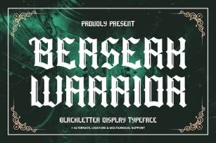 Berserk Warrior - Blackletter Display Font Font Download