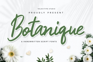 Botanique - Handwritten Script fonts Font Download