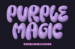 Purple Magic SVG Font Download
