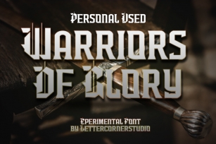 Warriors Of Glory Font Download