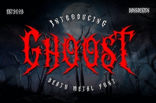 GHOOST Horror Metal Font Font Download