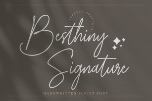 Besthiny Signature Script Font Font Download