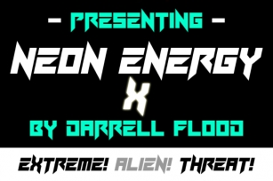 Neon Energy x Font Download