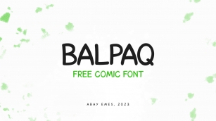 Balpaq Font Download