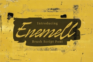 Enemell - Script Brush Font Download