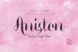 Aniston - script dance Font Download