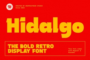 Hidalgo - The Retro Display Font Font Download
