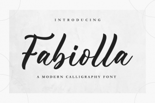 Fabiolla - Bold Script Font Download