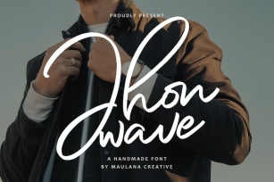 Jhon Wave Signature Script Handmade Font Font Download