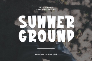 Summer Ground Sans Serif Display Font Font Download