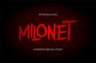 Milonet Horror Brush Font Font Download