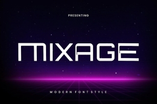 Mixage - Modern Font Font Download