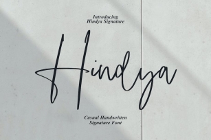 Hindya Signature Font Download