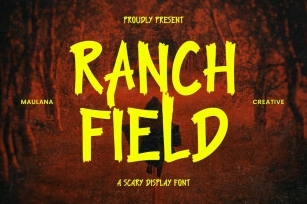 Ranch Field Scary Display Font Font Download