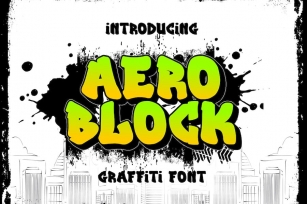 Aeroblock - Urban Graffiti Font Font Download