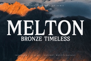 Melton Bronze Timeless Font Download