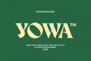 YOWA typeface Font Download