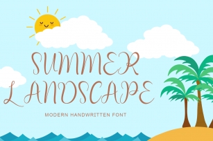 Summer Landscape Font Download