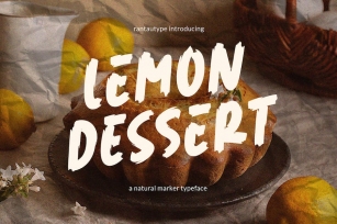 Lemon Dessert Marker Font Font Download