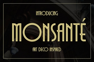 Monsante – Modern Art Deco Font Download