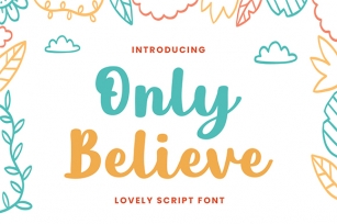 Only Believe Font Download