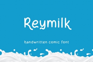 Reymilk - Handwritten comic font Font Download