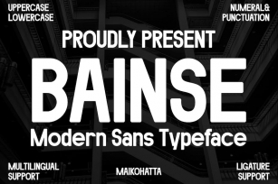 Bainse Font Font Download