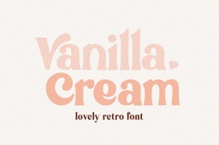 Vanilla Cream Retro Font Font Download