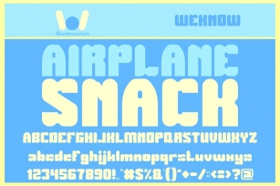 Airplane Snack Font Download