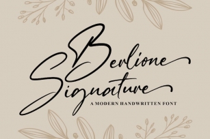 Berlione Signature Font Download