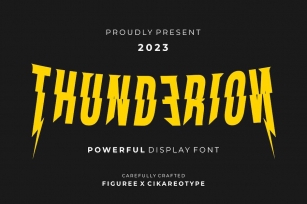 Thunderion - Powerful Display Font Font Download