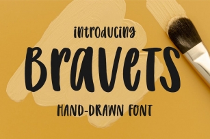 Bravets Font - Hand Drawn Font Font Download