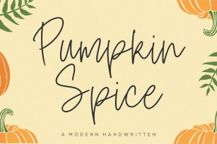 Pumpkin Spice Handwriting Font Font Download