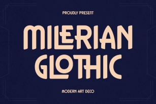 Milerian Glothic Modern Art Deco Font Font Download