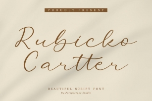 Rubicko Cartter Script Font Font Download